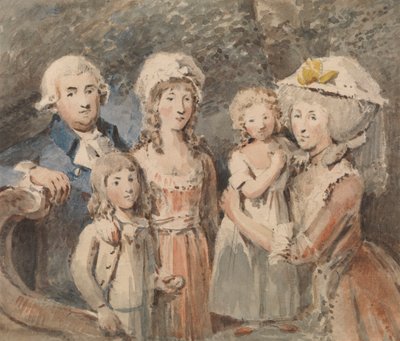 James Boswell y su familia de John Thomas Smith
