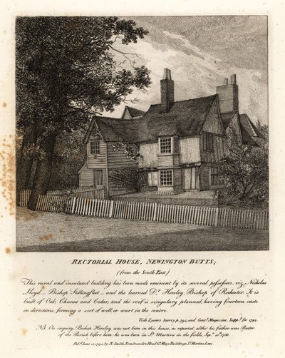 Casa Rectoral, Newington Butts de John Thomas Smith
