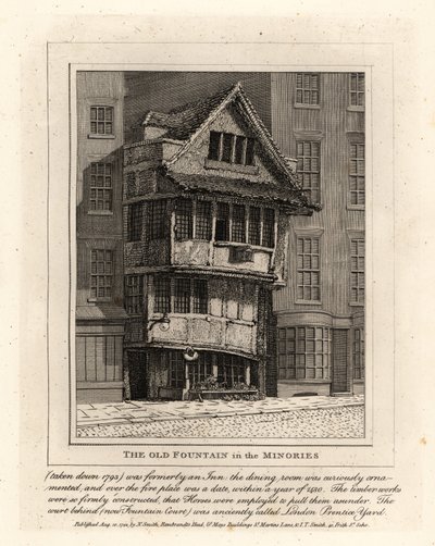 La Vieja Fuente en la parroquia de Minories, Londres de John Thomas Smith