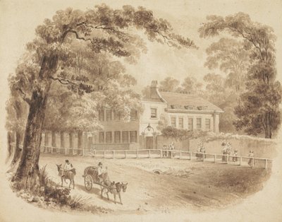 La residencia de George Stevens, F.R.S. de John Thomas Smith