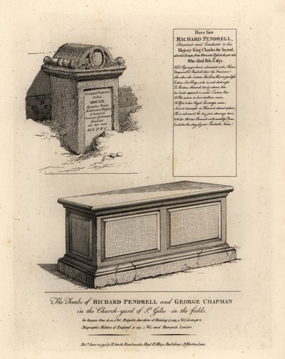 Tumbas del realista Richard Penderel (d de John Thomas Smith