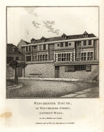 Casa Winchester en Winchester Street, London Wall de John Thomas Smith