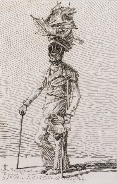 Joseph Johnson, de Aguafuertes de Mendigos Notables, Comerciantes Ambulantes y Otras Personas..., 1815 de John Thomas after Smith