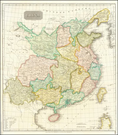 Mapa de China de 1815 de John Thomson