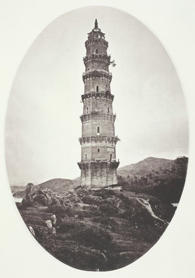 Pagoda cerca de Chao-Chowfu de John Thomson