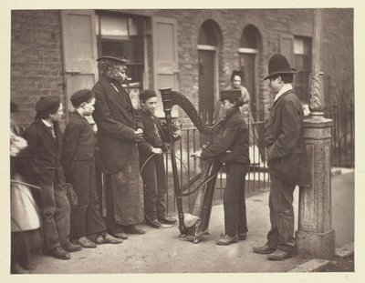 Músicos callejeros italianos de John Thomson