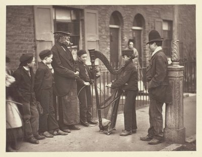 Músicos callejeros italianos, 1881 de John Thomson