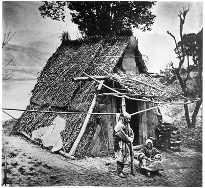 Cabaña de montaña, Provincia de Huzeh, c.1867-72 de John Thomson