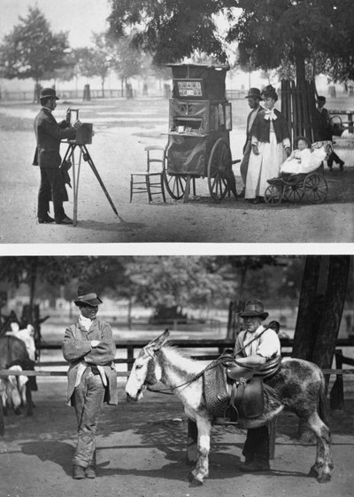 Fotografía en el Common y esperando ser contratado, 1876-77 de John Thomson
