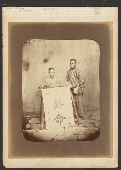Retrato de un hombre y un niño de John Thomson