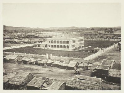 El antiguo sitio de la fábrica, Cantón, c. 1868 de John Thomson