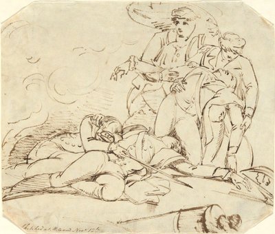 Muerte del general Montgomery en el ataque a Quebec, 31 de diciembre de 1775 de John Trumbull