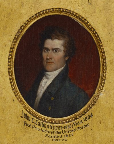 John Caldwell Calhoun (1782-1850), Licenciado en Letras en 1804, Doctor en Derecho en 1822 de John Trumbull