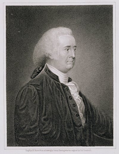 John Rutledge (1739-1800), grabado por G.F. Storm después de un dibujo del original por James Herring de John Trumbull