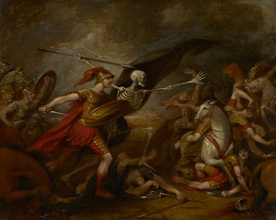 Josué en la batalla de Ai - Asistido por la muerte de John Trumbull