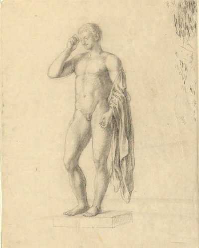 Figura masculina desnuda (clásica) que muestra el lado izquierdo (?) de John Trumbull