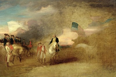 Rendición de Cornwallis en Yorktown, 1787 de John Trumbull