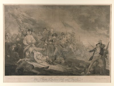 La batalla en el búnker de John Trumbull