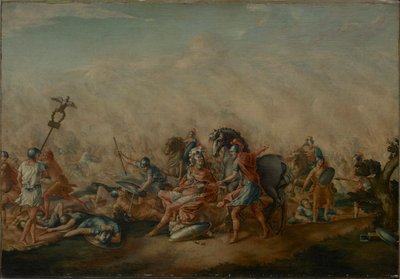 La muerte de Paulus Aemilius en la batalla de Cannas de John Trumbull