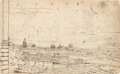 Vista de París de John Trumbull