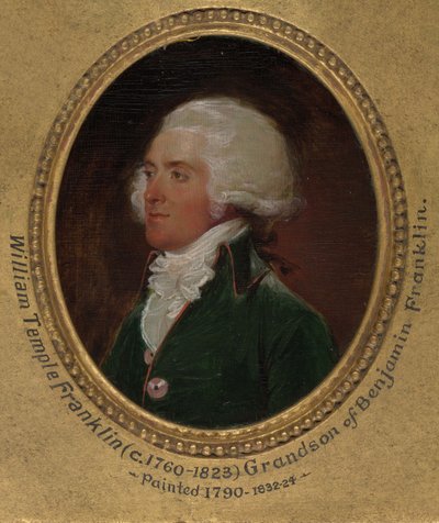 John Flaxman modelando el busto de William Hayley de John Trumbull