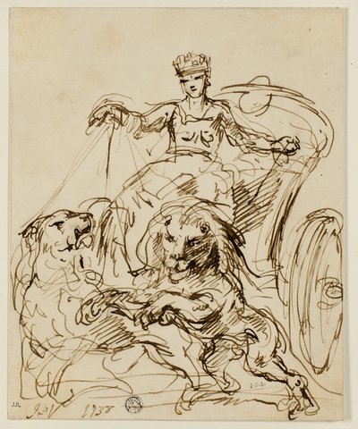 Cibeles en Carro Tirado por Leones de John Vanderbank