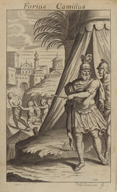 Marco Furio Camilo, soldado y estadista romano de John Vanderbank