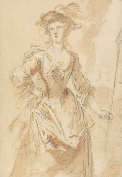 Retrato de una joven como pastora de John Vanderbank