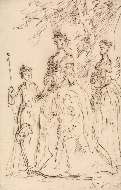 Tres señoras de John Vanderbank