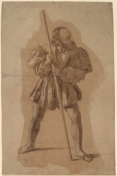 Estudio de vestuario para el mural de Colón, Washington, D.C. de John Vanderlyn