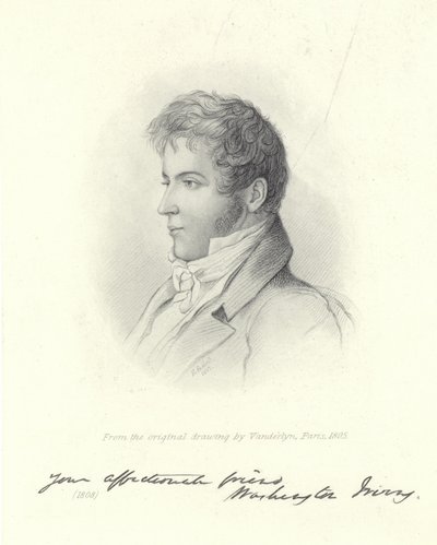 Retrato de Washington Irving de John Vanderlyn
