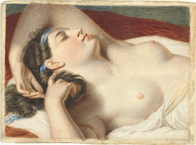 Estudio para Ariadne dormida en la isla de Naxos de John Vanderlyn