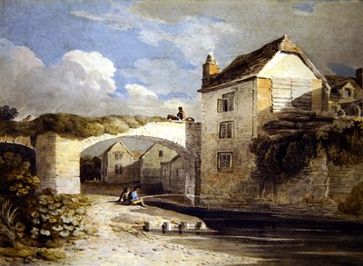 Niños pescando de John Varley