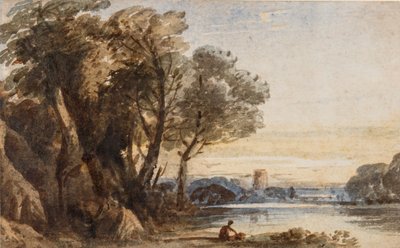 Paisaje Capricho, c.1830 de John Varley