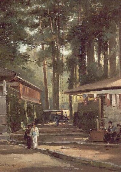 Escena de Calle Japonesa de John Varley