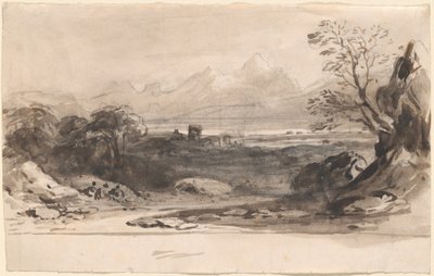 Paisaje con Ruinas de John Varley