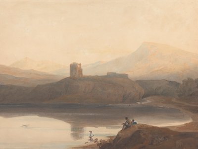 Lago de Llanberis, con el castillo de Dolbadern de John Varley