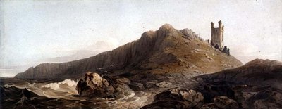 Castillo de Dunstanborough: La Torre Lilburn, c.1809 de John Varley