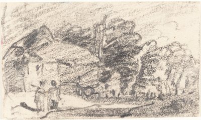 Dos Figuras en un Camino Rural de John Varley