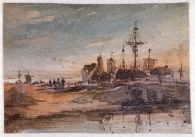 Escena Costera, c1798-1842 de John Varley I