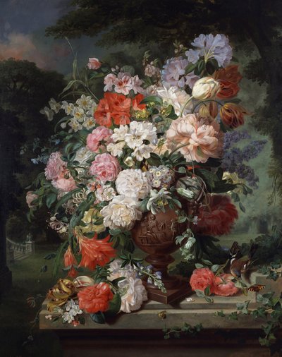Naturaleza muerta con flores de John Wainewright
