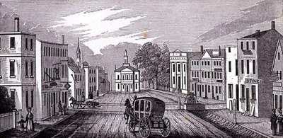 Vista sur en la parte central de Salem, de Colecciones Históricas de Massachusetts, por John Warner Barber, grabado por J. Downes, 1939 de John Warner Barber