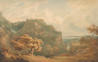 Vista de Tívoli mirando hacia Roma de John Warwick Smith