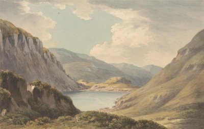 Llyn Geirionedd, no lejos de Trefriew, en el río Conway, Carnarvonshire de John Warwick Smith