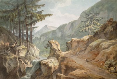 Monte Splugen, Frontera Suizo-Italiana, 1781 de John Warwick Smith