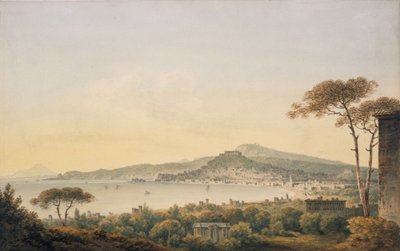Nápoles Desde la Villa de Sir William Hamilton, 1780-1782 de John Warwick Smith