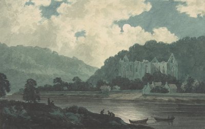 Abadía de Tintern a la luz de la luna, ca. 1789 de John Warwick Smith