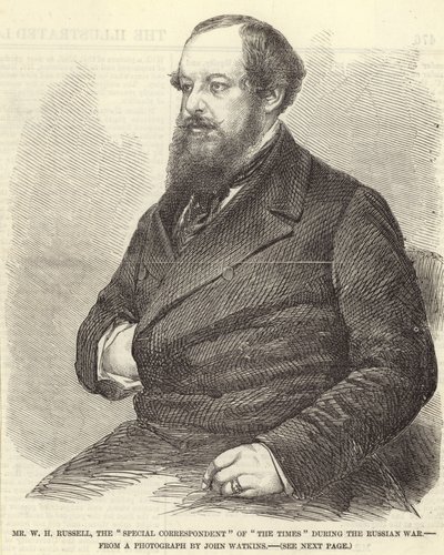 Retrato de Sir William Howard Russell de John Watkins