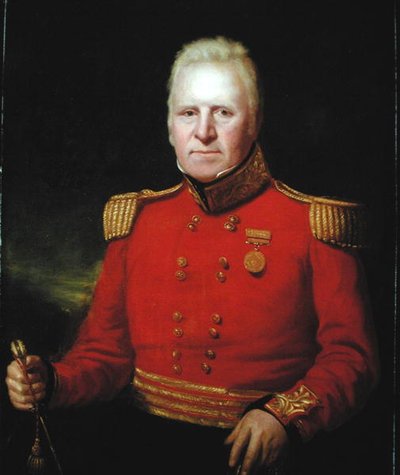 Retrato de Sir David Baird (1757-1829) con la medalla de oro de la Honorable Compañía de las Indias Orientales de la campaña egipcia de 1801 de John Watson Gordon