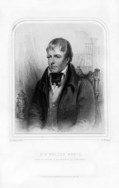 Sir Walter Scott, 1er Baronet, novelista histórico y poeta escocés, 1870 de John Watson Gordon